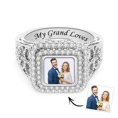 Custom jewelry allows people to express their love and personality distinctively through special images, imprints, and symbols. Ideal customized picture ring gifts to show your love to the special one in your life! Suitable for birthdays, Mother's Day, Valentine's Day, Christmas, Parties, anniversaries, and daily time. Picture Ring, The Special One, Gifts For Couples, Special Images, Special One, Christmas Parties, Zircon Ring, Bling Jewelry, Custom Photo