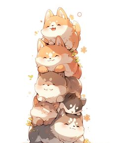 a group of cats sitting on top of each other in the middle of a pile