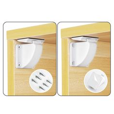 two pictures of the same wall outlet