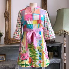 Chest (pit to pit) 42cm Waist 35cm Length 73cm Beautiful retro vintage multicoloured popart dress Savage Culture Condition - very good Funky Dresses, Floral Retro, Block Dress, Recycle Clothes, Colour Block, Retro Dress, Dress Clothes For Women, Retro Vintage, Casual Dresses