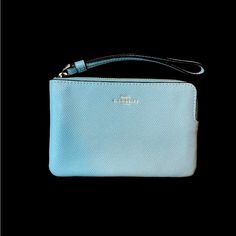 Coach Zip Wristlet Blue, Nwot Coach Blue Clutch For Everyday Use, Blue Coach Clutch For Everyday Use, Coach Blue Pouch Wristlet, Blue Coach Pouch Wristlet, Blue Coach Wristlet For Daily Use, Coach Blue Wristlet For Daily Use, Blue Travel Wristlet With Removable Pouch, Everyday Blue Pouch Wristlet, Blue Bags With Wrist Strap For Daily Use