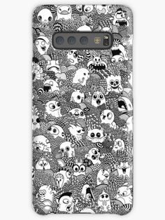 black and white skulls samsung snap case