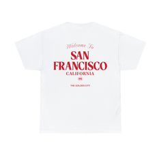 San Fransisco tee with a graphic at the front and back. Crafted from 100% cotton and cut in a standard fit with short sleeves & a ribbed knit crew neck. Urban T-shirt With Text Print And Crew Neck, Urban Style T-shirt With Back Print And Crew Neck, Urban Crew Neck T-shirt With Text Print, Relaxed Fit T-shirt With Back Print, Urban T-shirt With Text Print For Everyday, Crew Neck T-shirt With Text Print For Streetwear, Basic Graphic Print Crew Neck T-shirt, Urban T-shirt With Back Print And Relaxed Fit, Everyday Graphic Tee With Back Print