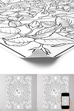 Hibiscus Flower Adult Coloring Mandala Poster Mandala Poster, Hibiscus Flower, Hibiscus Flowers, Poster Making, Colored Pencils