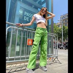 Brandy Melville Green Tatum Corduroy Cargo Pants Nwot High-Rise Corduroy Pants With Front And Back Pockets And Two Pockets On The Side Leg With A Wide Leg Fit. Fabrics: 100% Cotton Measurement: 11" (28cm) Rise, 30" (76 Cm) Inseam, 29" (73.5cm) Waist Made In: China As Seen On Elsa Hosk And Kendall Jenner Green Baggy Y2k Cargo Pants, Green Y2k Style Baggy Cargo Pants, Y2k Green Pants For Fall, Y2k Style Green Pants For Fall, Green Y2k Pants For Fall, Y2k Style High Rise Cotton Pants, Y2k Cotton Cargo Pants, Y2k Straight Cotton Cargo Pants, Y2k Style Straight Cotton Cargo Pants