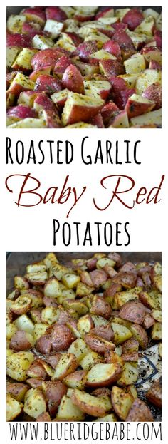 roasted garlic and baby red potatoes are the perfect side dish for any family to enjoy