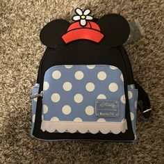 Brand New Retro Style Minnie Mouse Mini Backpack Loungefly Mini Backpack, New Retro, Mini Backpack, Retro Style, Retro Fashion, Minnie Mouse, Bag Lady, Backpacks, Brand New