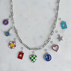 Wil je je eigen Bedelketting samenstellen maar niet zelf maken? Dat kan bij Beadies! Kies gewoon het aantal bedels die je aan jouw ketting wilt. Bestel daarna jouw favoriete Bedels en vervolgens zorgen wij ervoor dat je bedelketting wordt gemaakt. Sterling Silver Charm Necklaces With Removable Charms, Sterling Silver Charm Necklace With Removable Charms, Silver Sterling Charm Necklace With Removable Charms, Silver Charm Necklace With Dangling Charms For Everyday, Silver Charm Necklace With Removable Charms For Everyday, Everyday Silver Charm Necklace With Removable Charms, Metal Dangle Charm Necklace With Heart Charm, Metal Heart Charm Dangle Necklace, Silver Dangle Charms For Everyday