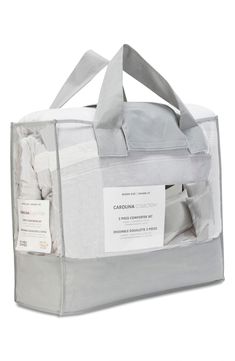 a bag that is sitting on top of a white surface with the words canada written on it