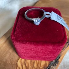 Size 7 Sterling Silver Heart Ring Solitaire Absolutely Gorgeous David Draiman, Cook Shrimp, A Promise Ring, Cleaning Inspiration, Double Picture, My Style Bags, Alex Grey, Gold Amethyst Ring, Happy Birthday My Love