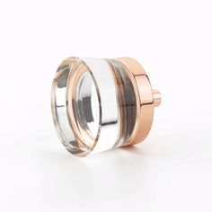 an image of a rose gold and silver ring on a white background with clippings