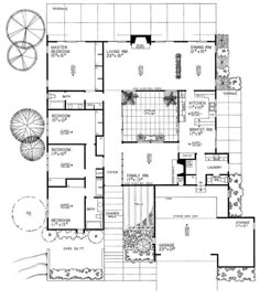 the floor plan for this modern house