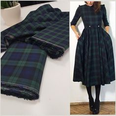 Plaid Pattern Green Dress, Green Tartan Dress Puffy Sleeves, Green And Navy Blue Plaid Dress, Scottish Green Dress, Dress Stuart Tartan, Classy Tartan Dress, Tartan Dress Sewing Pattern, Tartan Plaid Dress Women, Tartan Wedding Dress Scotland