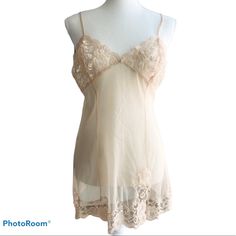 Nwot! Oh-So-Chic. An Ethereal Sheer Babydoll With Delicate Floral Lace That Decorates The Top And Bottom And Tie Detail At The Back. Unlined, Wireless - Floral Lace With Some Sequins - Adjustable Spaghetti Straps - Matching Panty- Hand Wash - 100% Nylon Fitted Sheer Camisole For Bedtime, Fitted Sheer Victoria's Secret Sleepwear, Fitted Sheer Sleepwear By Victoria's Secret, Feminine Sheer Beige Sleepwear, Lace Babydoll, Sheer Lace, Victoria Secret, Floral Lace, Women's Intimates