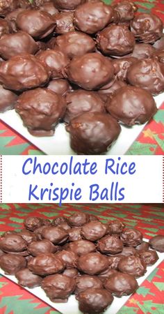 chocolate rice krispie balls recipe