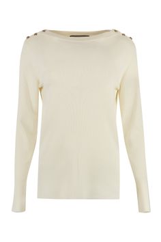 9200 GUCCI LONG SLEEVE CREW-NECK SWEATER Gucci Elegant, White Crew Neck, Sweater For Women, Mens Fall, Sweaters Knitwear, Cashmere Sweater, Womens Fall, Denim Top, Lanvin