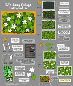 a diagram showing how to make a four leaf clover garden for st patrick's day