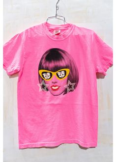 Swiftie of the Year Retro Neon Pink short sleeve tee is just in time to show support for that Woman of the year!! And what a year its been too! Designed in that 1980's Pop Art style in mind in our West Bottoms Underground studios and so fun dressed up or down. Youth sizes S, M, L available and made of 100% pre shrunk soft cotton, this top is designed and screen printed right here in Kansas City. Neon Pink Shorts, Woman Of The Year, Retro Neon, Pop Art Style, Kids Tops, Fashion Tees, Cat Lover, Neon Pink, Kansas City