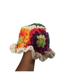 🌸 Bucket Hat 🌸 Get ready for sunny days with our handmade crochet bucket hats! 😍 Buy one for $20, or grab a matching set for you and a friend--2 for $40!✨ Limited-time offer, so don't miss out! Place your order today! 💕🧶 Follow me for more on IG: @credittocrochet! Follow me for more on Facebook: Ashanti's Bag Retro Bucket Hat For The Beach, Bohemian One Size Bucket Hat For Spring, Retro Beach Bucket Hat, Retro Handmade Crochet Beach Hat, Retro Handmade Crochet Hat For Beach, Handmade Retro Crochet Hat For Beach, One Size Summer Bucket Hat Made Of Yarn, Yarn Hats For Summer, Multicolor Crochet Bucket Hat For Beach Season