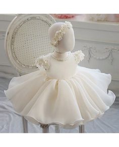 Shop cream white organza petals flower girl dress toddler baby pageant gown online. Super cute styles with couture high quality. Pro since 2009. 1st Year Birthday, Petal Flower Girl Dress, Baby Pageant, Girls Baptism Dress, Baptism Dress Baby Girl, Lace Beading, Toddler Flower Girl Dresses, Baptism Dress, Christening Dress