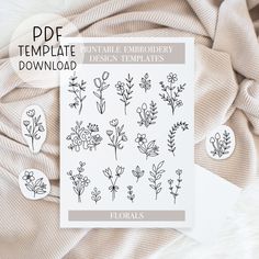 the printable embroidery design templates are available for purchase