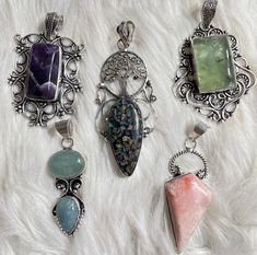 13-amethyst  14-prehnite 15- welo opal chips 20-aquamarine  21-pink opal 925 Silver Rectangular Pendant With Natural Stones, Handmade Silver Gemstones For Healing, Silver Jewelry With Natural Stones In Rectangular Pendant, Bohemian Jewelry In Assorted Shapes As A Gift, Bohemian Jewelry In Various Shapes As Gifts, Bohemian Jewelry In Various Shapes For Gifts, Rectangular Gemstone Pendant For Healing, Silver Rectangular Jewelry With Natural Stones, Rectangular Silver Jewelry With Natural Stones