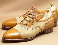 Trendy+Men's+Formal+Handmade+Cap+Toe+Beige+Wedding+Shoes+In+Genuine+Leather  Structure+Are+Divided+Into+Following+Parts:    1.+Baseline+leather+sole+  2.+100%+Leather+heel+made  3.+Best+finishing+beige+leather  4.+Manufacture+used+lace+up+fastening  5.+Best+lining+with+leather+on+shoes  6.+Leathe... Quality Leather Boots, Men's Wedding Shoes, Cap Toe Shoes, Custom Design Shoes, Bespoke Shoes, Trendy Shoes, Formal Shoes, Handmade Shoes, Cobbler