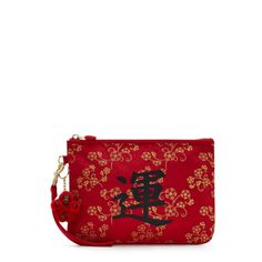 Designed to celebrate the Chinese New Year, this extra large pouch has a interior that can store all of your little essentials in one place! The Zao Accessory Pouch has a middle zip compartment that is ideal for IDs, money, business cards and keys. Plus, it can be used as a pencil pouch for school students, a cosmetic bag for ladies on the go, and a clutch for quick errands or a night out! We hope the printed Chinese symbol for "luck" on this pouch, brings you luck wherever your adventures take Red Travel Pouch With Zipper Pocket, Red Rectangular Case Bag For Everyday Use, Red Pencil Case Pouch Gift, Red Travel Clutch Pouch, Red Rectangular Cosmetic Bag With Zipper Closure, Red Rectangular Cosmetic Bag With Zipper, Red Bag With Zipper Pocket For Gift, Rectangular Red Cosmetic Bag With Zipper Closure, Rectangular Red Cosmetic Bag With Zipper