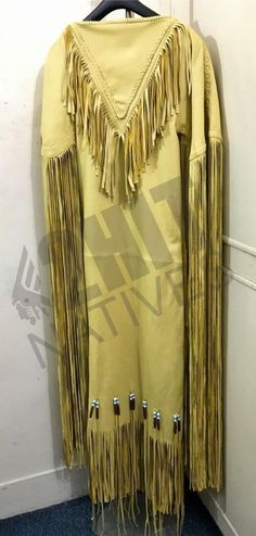 WOMENS TAN BUCKSKIN LEATHER POWWOW REGALIA WEDDING DRESS WD23 sold by 2HITCOWBOYSTORE on Storenvy