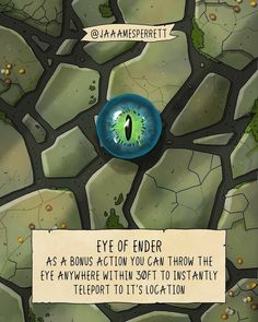 the eye of ender is shown in this cartoon