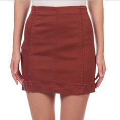 As Durable As Denim And Just As Easy To Wear. This Simple Mini Skirt Can Be Easily Dressed Up Or Down With A Cute Blouse Or A Swell Denim Jacket. Length: 14” Embedded Back Zip Closure 55% Cotton / 21% Polyester / 14% Lyocell / 9% Rayon / 1% Spandex Machine Wash Model Is Approximately 5’9” And Wears A Size 5. Mid-rise Stretch Cotton Skort, Fitted Cotton Mid-rise Skort, Stretch Cotton Mid-rise Mini Skirt, Fitted Mid-rise Cotton Skort, Mid-rise Stretch Cotton Mini Skirt, Cotton Stretch Mini Skirt For Fall, Stretch Cotton Mini Skirt For Fall, Chic Stretch Mid-rise Mini Skirt, Casual Non-stretch Pencil Mini Skirt