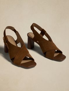 Leather Crossover Heeled Sandal | Banana Republic Factory True Autumn, Dramatic Classic, Heeled Sandal, Banana Republic Factory, Style Board, Crossover, Banana Republic, Sandals Heels, Fashion Shoes