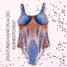 Rhinestoned Blue Taylor Tour Bodysuit for Concert outfit. Custom Taylor Swifty Era Tour Outfit. Swifty Swimsuit or leotard. Sparkly Bodysuit for Taylor Era Tour. Jewel Leotard 🔴EACH BODYSUIT NECKLINE AND LOWER BACK IS HAND RHINESTONED WITH GLASS CUT RHINESTONES🔴 🔴3-6 PROCESSING DAYS FOR EACH ITEM TO BE HAND RHINESTONED🔴 🔴SHIPS WITHIN 2-7 BUSINESS DAYS🔴 💠 82% Polyester, 18% Spandex 💠Chlorine-resistant fabric 💠Cheeky fit with a scoop neckline and a low scoop back 💠Zig-zag stitching 💠Dou Festival Fitted One-piece Bodysuit, Embellished Fitted Swimwear For Summer, Fitted Embellished Swimwear For Summer, Fitted One-piece Bodysuit For Festival, Summer Festival Dancewear Bodysuit, Embellished Fitted Party Swimwear, Summer Embellished Fitted Bodysuit, Festival Fitted Embellished Swimwear, Festival Embellished Fitted Swimwear