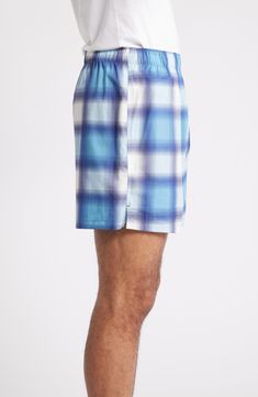 Soft, breathable cotton brings night-and-day comfort to woven pajama shorts that double as boxers to give you multiple wearing options. 5" inseam; 27" leg opening; 13" front rise; 18" back rise (size 32) Elastic waist Functional fly 100% cotton Machine wash, tumble dry Imported Summer Cotton Sleepwear With Elastic Waistband, Cotton Sleepwear With Built-in Shorts, Cotton Sleepwear With Elastic Waistband Shorts, Summer Cotton Boxer Briefs For Daywear, Cotton Summer Pajama Shorts For Daywear, Summer Cotton Sleep Shorts, Comfortable Cotton Sleepwear In Short Length, Comfortable Cotton Sleepwear, Short Length, Comfortable Cotton Sleepwear Short Length