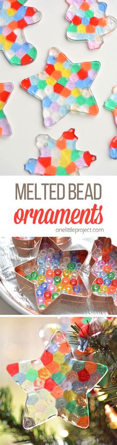 melted bead ornament craft for kids and adults to make with the help of their own hands