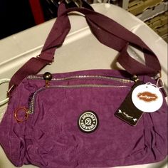 Brand New With Tags On It Nice Purple Bag With Zipper Pocket For On-the-go, Best Purses, Tags, Bag Lady, Brand New, Shoulder Bag, Purple, Women Shopping, Color