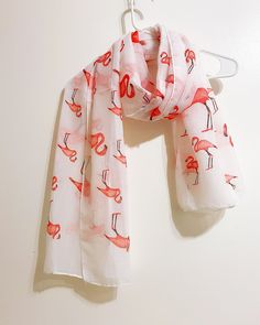 Trendy Printed Scarves For Summer, Casual White Shawl Scarf, Trendy Patterned Summer Scarves, Casual Patterned Scarves For Summer, Trendy Silk Shawl Scarf For Summer, One Size White Scarves For Spring, White One Size Scarves For Spring, White One-size Scarves For Spring, White Scarves One Size For Spring