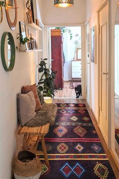 the hallway is clean and ready for us to use as an entrance way into the house