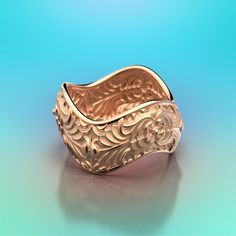 Elevate your style with Italian craftsmanship and the timeless beauty of our 14k or 18k gold wavy-loop ring. Adorned with an exquisite acanthus leaf pattern encircling the band, this ring is a true masterpiece of elegance. 14k or 18k Gold Size :13 mm wide on the top, 2.5 mm thick Deco style designed and crafted in Italy Italy Jewelry, Italian Craftsmanship, Italian Jewelry, Acanthus Leaf, Ring Handmade, Deco Style, Leaf Pattern, Gold Rose, Handmade Ring