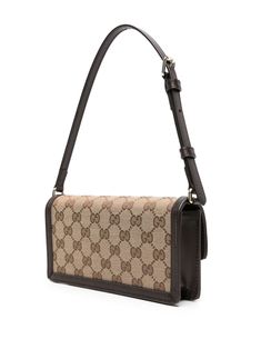 Gg motif mini bag by Gucci. This item is in size UNI and the color is Beige Formal Monogram Canvas Pouch Shoulder Bag, Luxury Monogram Canvas Baguette Bag For Everyday Use, Monogram Canvas Shoulder Baguette Bag For Travel, Designer Brown Baguette Bag For Daily Use, Formal Shoulder Bag With Removable Pouch In Monogram Canvas, Rectangular Monogram Canvas Shoulder Bag With Gold-tone Hardware, Square Monogram Canvas Shoulder Bag With Dust Bag, Formal Monogram Canvas Shoulder Bag With Removable Pouch, Gucci Shoulder Bag With Removable Pouch