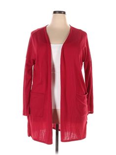 Texas True Threads Cardigan Size: X-Large Sweaters & Sweatshirts - used. No Fabric Content | Texas True Threads Cardigan Sweater: Red Sweaters & Sweatshirts - Size X-Large Red Cardigan, Large Sweaters, Red Sweaters, Cardigan Sweater, Sweater Cardigan, Women Handbags, Sweaters For Women, Texas, Handbags