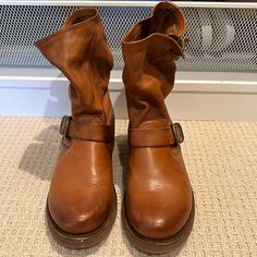 Work Once. Amazing Condition! Like New!! Frye Veronica Short, Frye Veronica, Frye Shoes, Cognac, Bootie Boots, Ankle Boot, Ankle Boots, Like New, Women Shoes