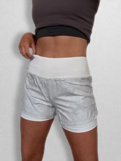 Comfy Girl Era – K. Ellis Boutique Active Shorts, Foil Print, Honeycomb