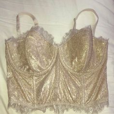 Champagne Gold Vs Longline Bra. New Victoria's Secret Party Top With Built-in Bra, Victoria's Secret Fitted Party Top, Victoria's Secret Tops With Built-in Bra For Party, Spring Party Tops With Underwire, Victoria's Secret Party Tops With Built-in Bra, Victoria's Secret Sleeveless Evening Tops, Strapless Bralette, Floral Bra, Lounge Bra