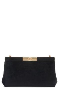 The iconic interlocking D&G monogram makes an understated appearance on the gleaming chain strap of a vintage-inspired velvet shoulder bag. Turnlock closure Chain strap Satin lining Rayon/silk Made in Italy Designer Handbags Classic Formal Clutch With Palladium Hardware, Classic Shoulder Bag With Chain Strap For Evening, Timeless Evening Clutch Shoulder Bag, Timeless Crossbody Evening Bag For Formal Events, Elegant Formal Crossbody Clutch, Classic Evening Clutch With Palladium Hardware, Timeless Rectangular Clutch With Chain Strap, Elegant Rectangular Clutch With Palladium Hardware, Luxury Evening Shoulder Bag With Fold Over Clasp