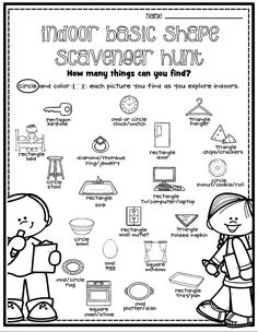 an activity sheet for the classroom to help students learn how to use shapes and numbers