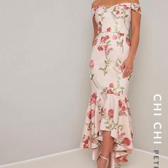 Beautiful Embroidered Light Pink Floral Dress. Off Shoulder Mermaid Style Dress. Quality Dress. Sold Out Online. Still Had Tags Fits A Little Big On Me. Uk Size Is 12 But In Us Is An 8. Feminine Embroidered Fitted Maxi Dress, Feminine Fitted Embroidered Maxi Dress, Pink Floral Print Knee-length Dress, Elegant Pink Mini-length Floral Dress, Pink Off-shoulder Maxi Dress With Floral Print, Light Pink Floral Dress, Chi Chi London Dress, Embroidered Floral Dress, Luxury Pink Midi-length Floral Dress