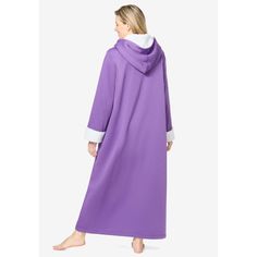 Wrap yourself in the epitome of comfort with the Dreams & Co. Women's Plus Size Faux Shearling-lined Long Hooded Robe. This luxurious robe is crafted from the world's softest fleece, ensuring a cozy feel that you'll cherish during the colder months.

- Material: Soft fleece with faux shearling lining
- Color: Evening Blue
- Size: 2X
- Gender: Female
- Age Group: Adult

The hood is lined and the sleeves are trimmed with fluffy faux shearling fleece, adding an extra layer of warmth and style. Whet Hooded Robe, Tunic Tank Tops, Swimsuits For All, Sherpa Lined, Sherpa Fleece, Denim Shop, Hoodie Dress, Wearing Dress, Cocktail Dress Party