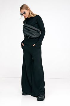 High-Waist Black Sweatpants - Easton Sweatpants | Marcella Elevated Athleisure, Sweatpants Outfit, Black Sweatpants, Sweatshirt Fabric, Staying In, French Terry, Lay Flat, Athleisure, Mist