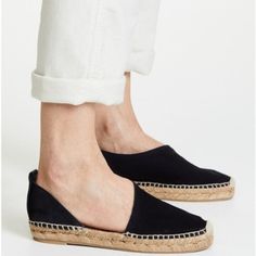 Rag & Bone "Delos" Suede Espadrille. Braided-Jute Platform. Round Jute-Cap Toe. Asymmetric Vamp. Slip-On Style. Pull-Tab At Back Collar. Braided-Jute Footbed. Rubber Outsole. Made In Spain. About Rag & Bone: Rag & Bone Is Rooted In A Dedication To Craftsmanship, Innovation And Timeless Style. Each Collection Is Designed In New York And Developed Through The Time-Honored Techniques Of Some Of The Oldest And Most Supremely Skilled Manufacturers From Around The World. Chic Summer Suede Espadrilles, Elegant Summer Espadrilles With Rubber Sole, Chic Suede Slip-on Espadrilles, Elegant Summer Espadrilles With Leather Sole, Elegant Espadrilles With Leather Sole For Spring, Elegant Spring Espadrilles With Leather Sole, Chic Summer Espadrilles With Leather Sole, Chic Spring Espadrilles With Leather Sole, Elegant Leather Sole Espadrilles For Spring